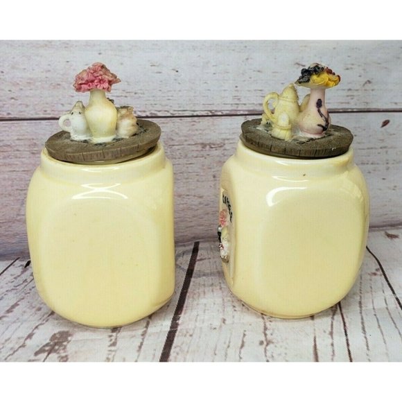 Rare Sugar And Coffee Container Set With Exclusive Design Covers - Picture 2 of 8